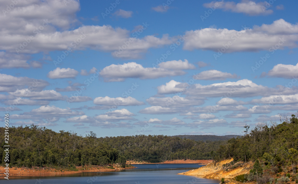 Mundaring Weir landscape O'Connor Lake Lookout Mundaring Weir landscape O'Connor Lake Lookout