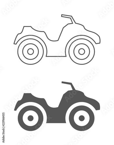 atv quad bike icon