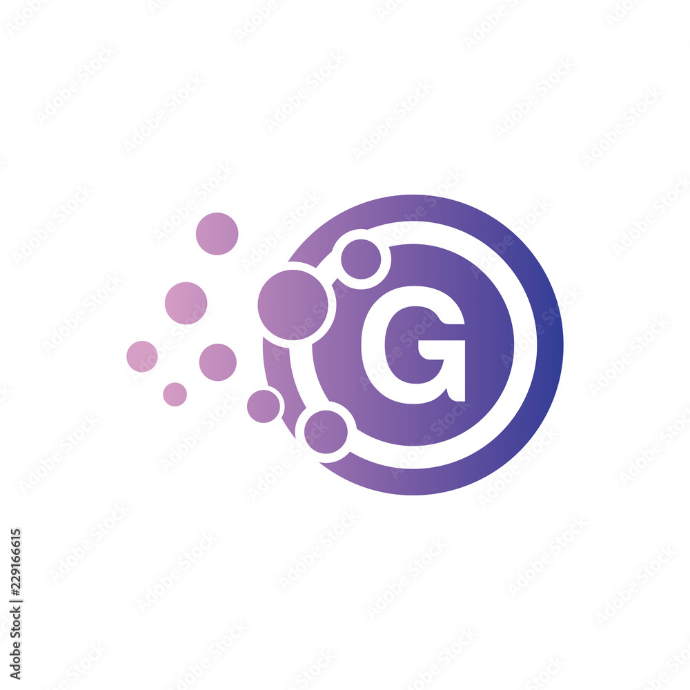 Dots Letter G Logo. Letter Design Vector with Dots. Dots Letter G Logo. Letter Design Vector with Dots.