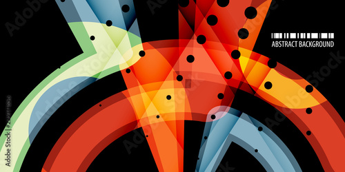 Geometric colorful abstract background