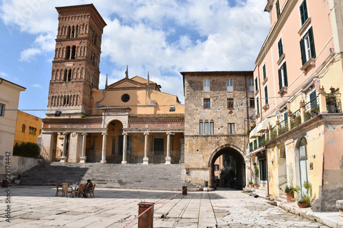 Bild auf Leinwand Travel in Italy: the village of Terracina (Lazio)