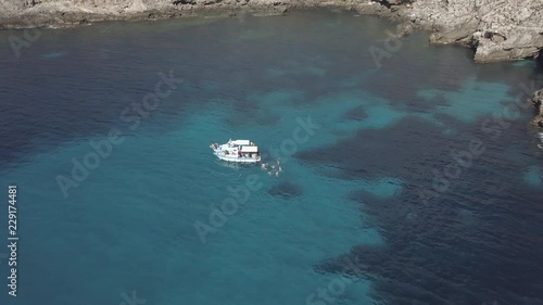 Beautiful sea landscape and boats in Sicily. Italy