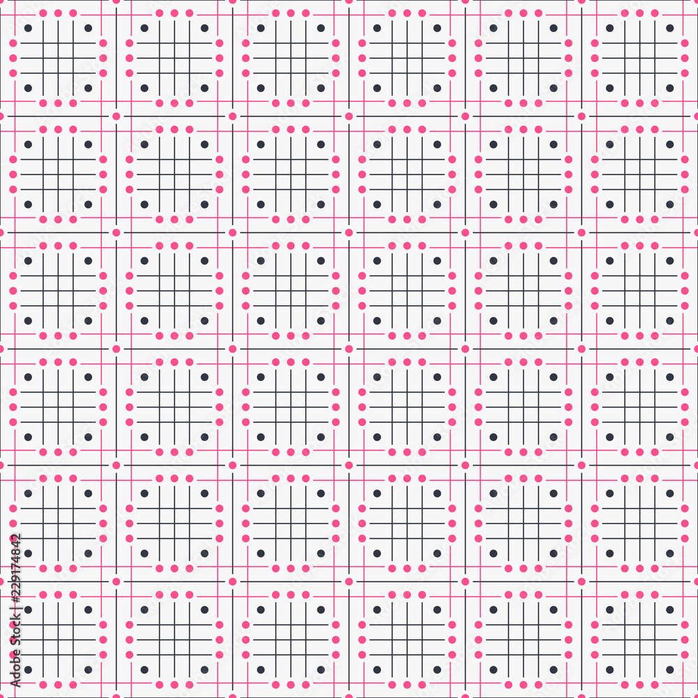 Pink and gray seamless pattern background