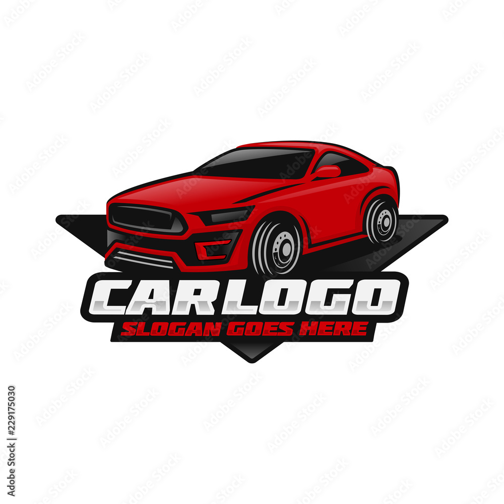 Car, automotive logo template