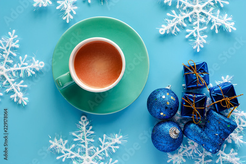 Cup of coffee with Xmas sno...