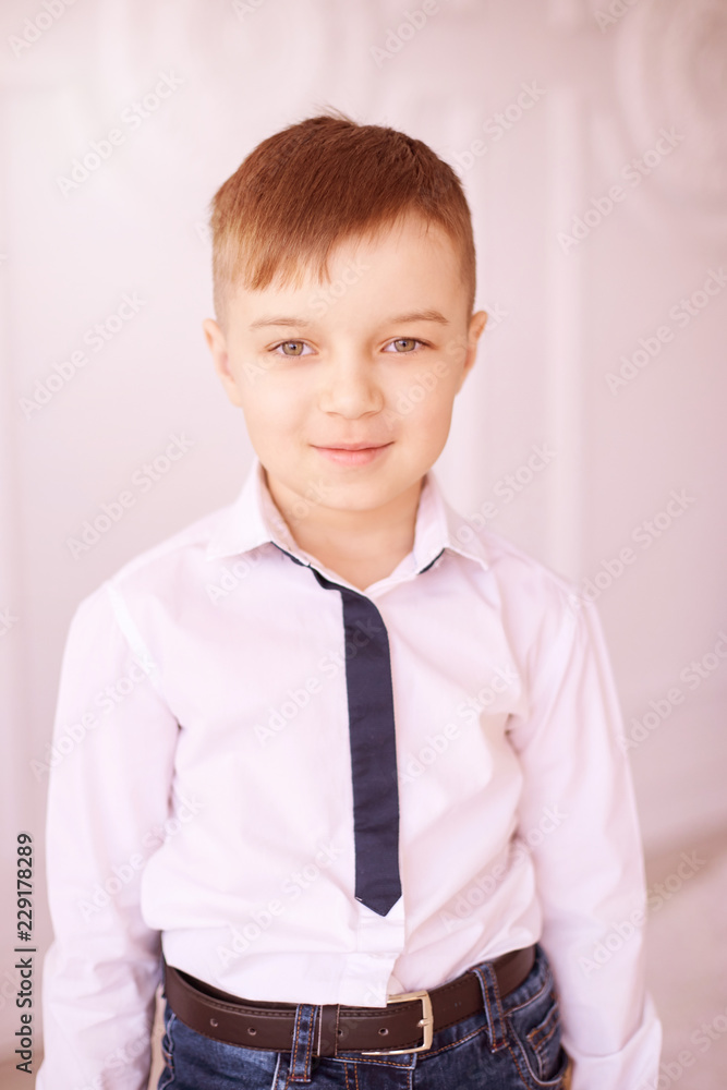 Little boy. Beautiful portrait. Bright interior. Vertical Little boy. Beautiful portrait. Bright interior. Vertical