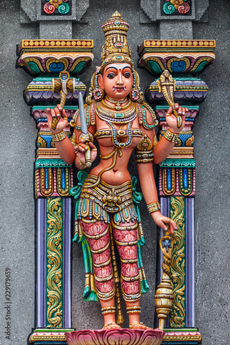 Obraz na płótnie Goddess at Sri Maha Mariamman w salonie