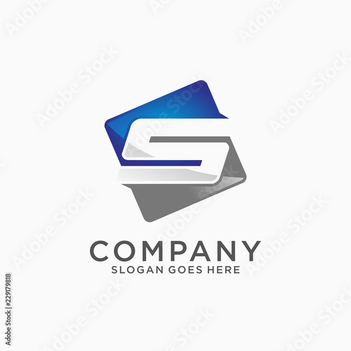 Letter S initial logo template