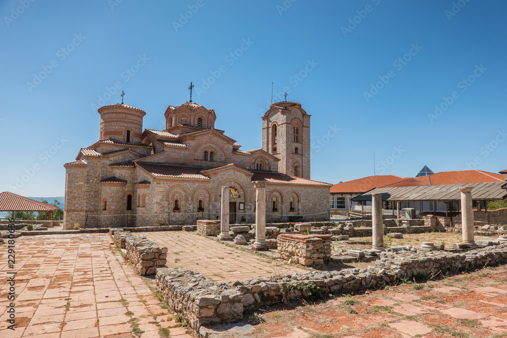 Basilica of St Clement in Ohrid in Macedonia Basilica of St Clement in Ohrid in Macedonia