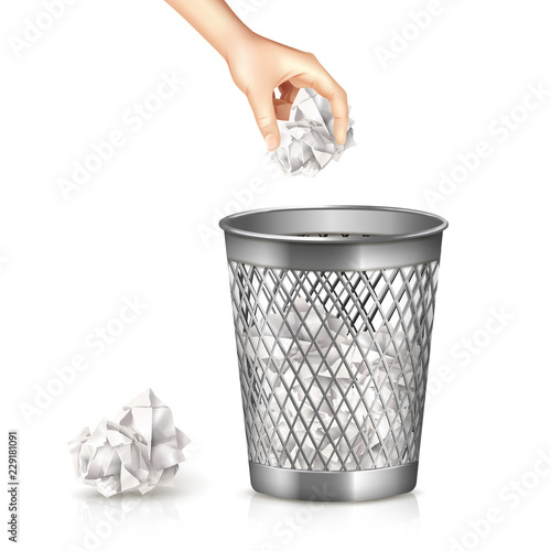Rubbish Bin Illustration