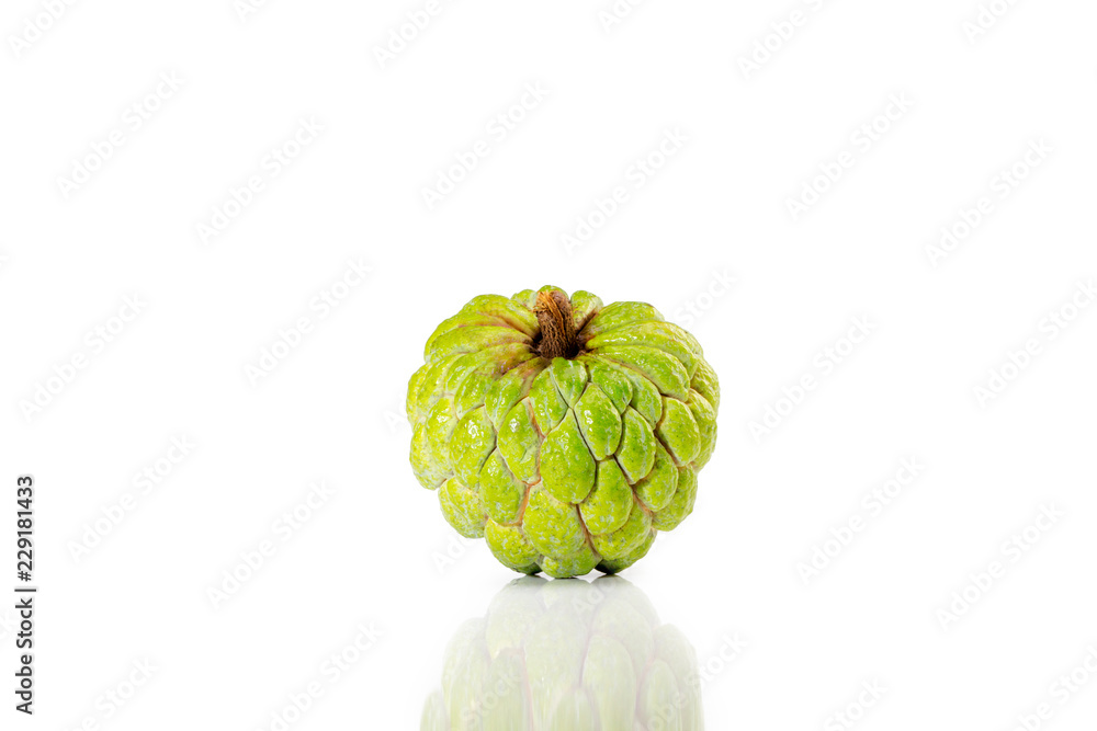 Custard apple isolated on white background Custard apple isolated on white background