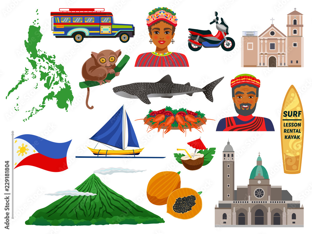 Εκτύπωση καμβά Philippines Travel Set