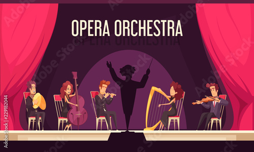 Theater Orchestra Performance Flat