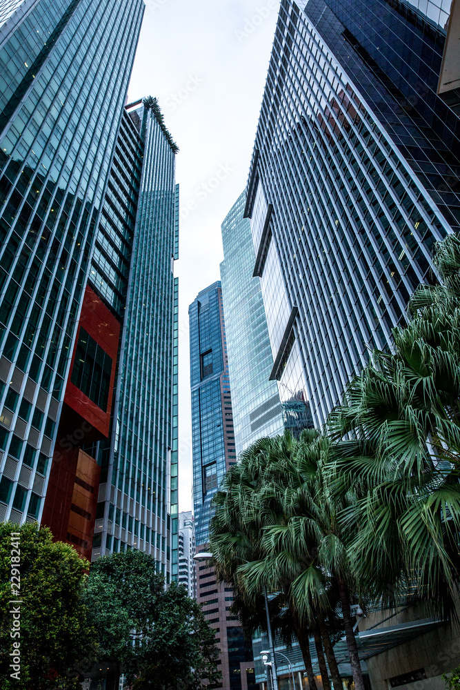 skyscrapers in singapor