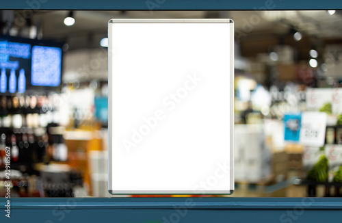 Plakat w ramie Empty advertising board