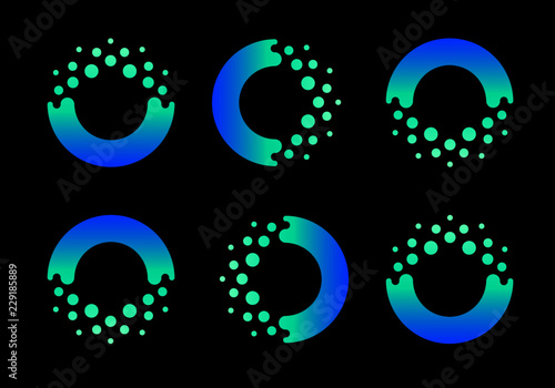 Imagine energy fish flow logo symbol