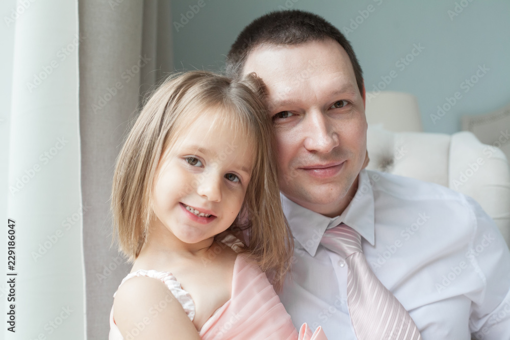 Man with his little cute girl. Happy Father's Day! Man with his little cute girl. Happy Father's Day!