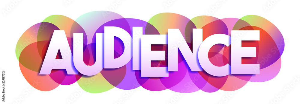 Audience word vector banner Audience word vector banner