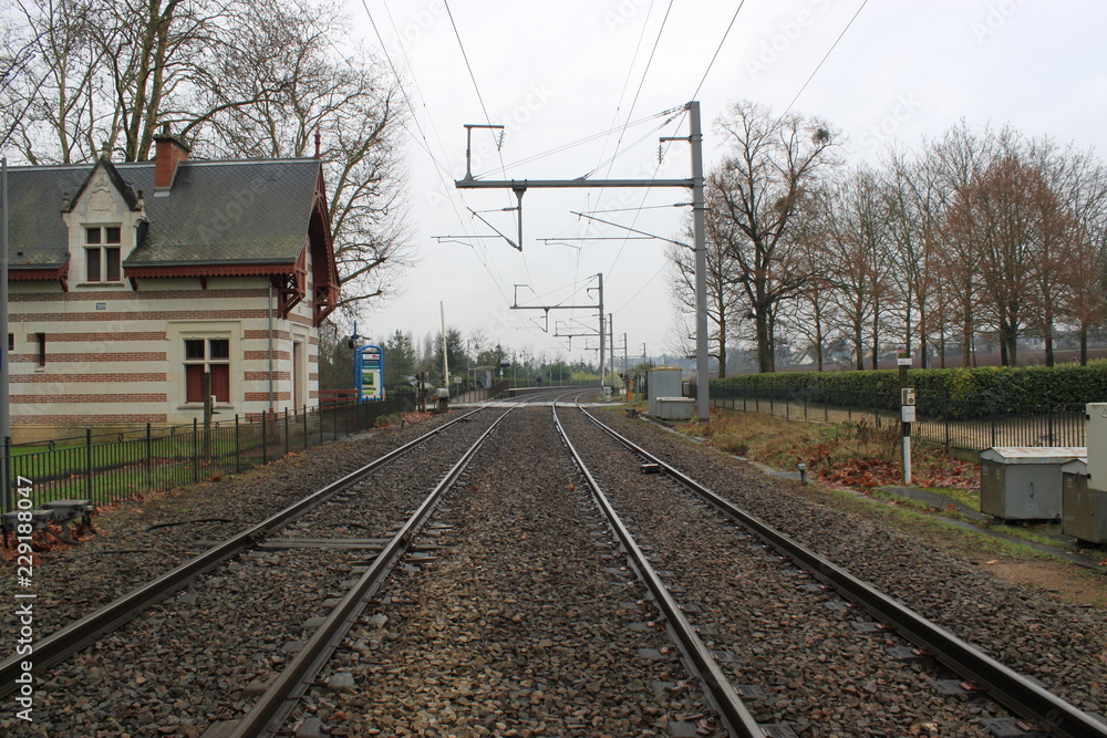 パリ郊外の駅