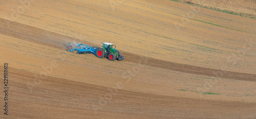 field preparation before sowing with modern mechanisms