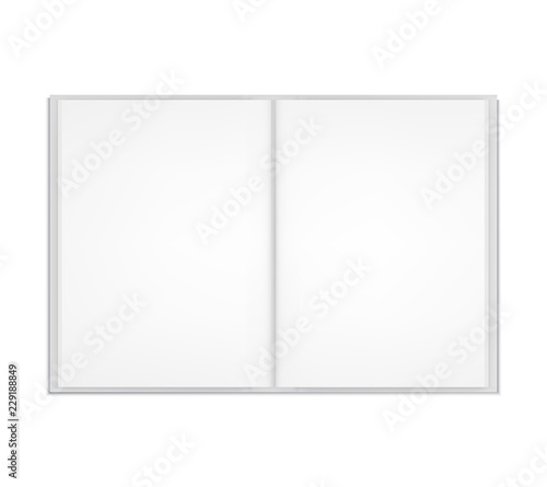 Mockup blank book, template for design. Vector illustartion
