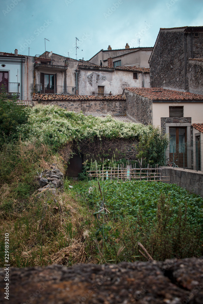 Beautiful old village in Sardinia, Italy. Santu Lussurgiu.