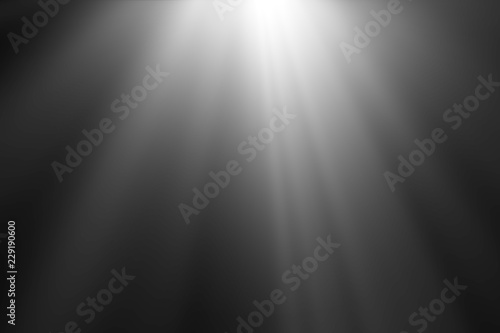 abstract beautiful beams of light, rays of light screen overlay on black background. photo