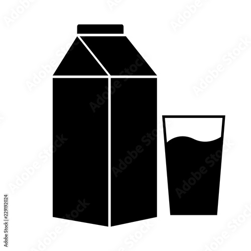 Milk icon, logo on white background