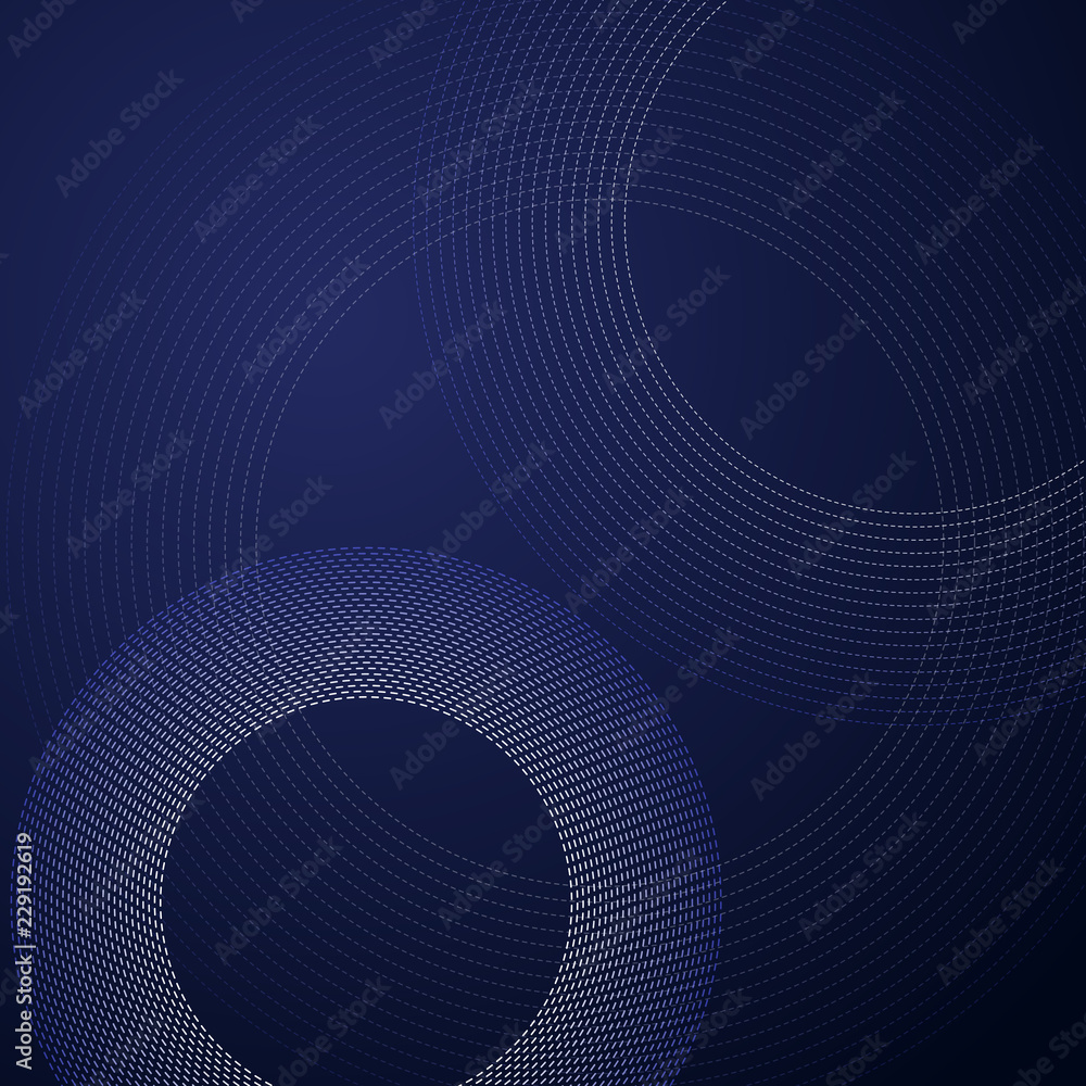 Rings line overlapping pattern isolated on dark background. For design elements in technology or modern concept. Vector illustration. Rings line overlapping pattern isolated on dark background. For design elements in technology or modern concept. Vector illustration.