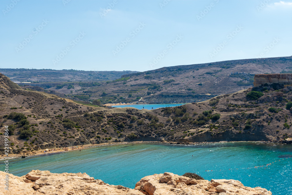 Għajn Tuffieħa Bay and Ta' Lippija Bay Malta,