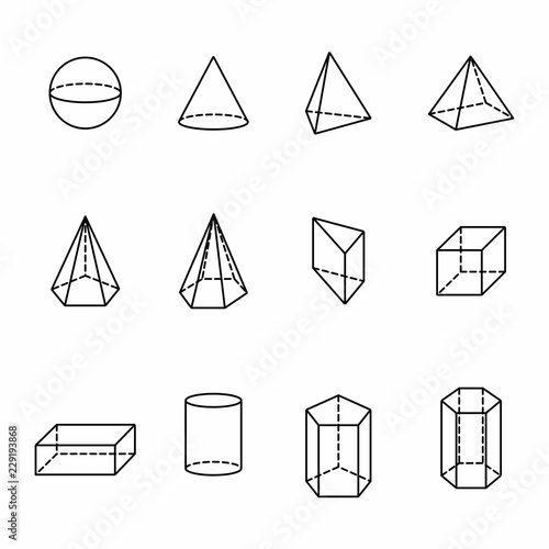 Geometric solids set