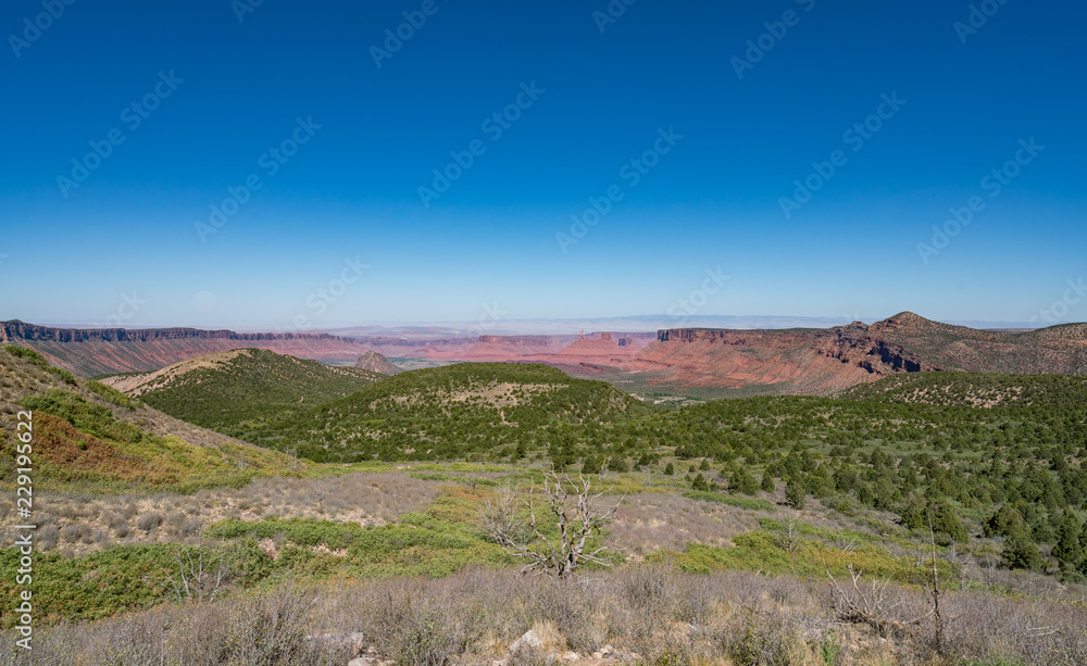 La Sal Mountain range in Fall, Moab, Utah USA