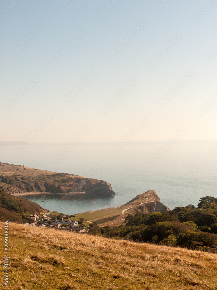 lulworth cove dorset view nature landscape summer day bay beautiful ocean south holiday