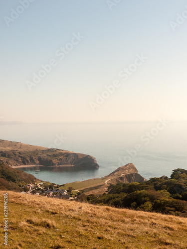 lulworth cove dorset view nature landscape summer day bay beautiful ocean south holiday