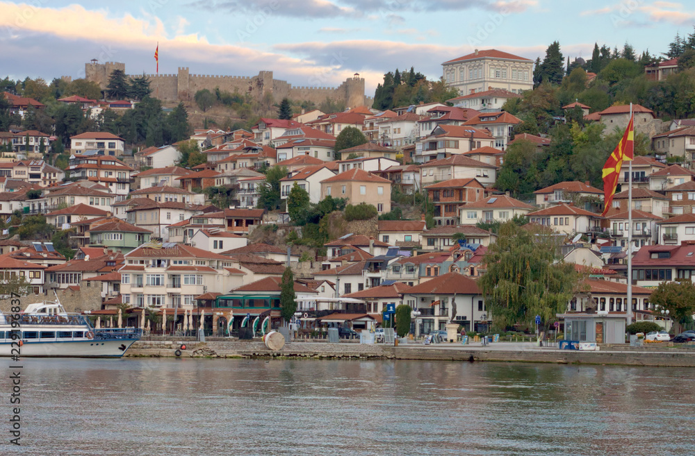 Ohrid view from the harbor, Republic of Macedonia