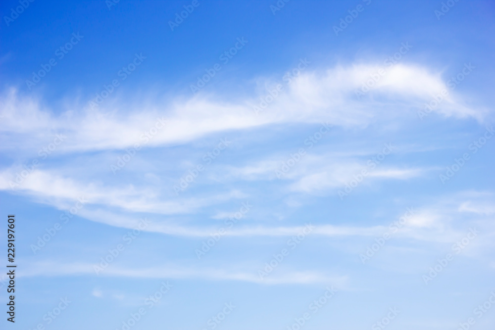 clouds sky in the blue sky background - obrazy, fototapety, plakaty 