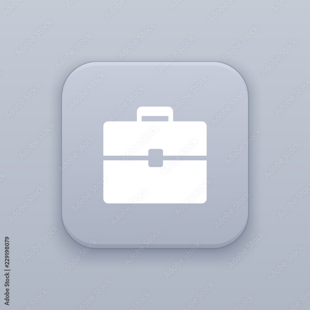 Briefcase, portfolio button, best vector Briefcase, portfolio button, best vector
