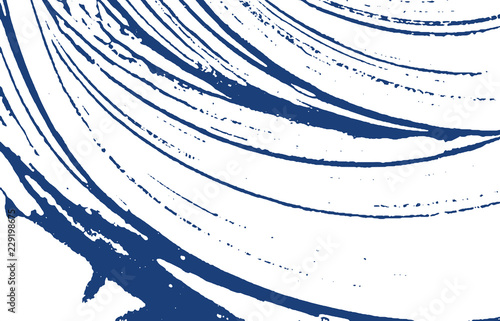 Grunge texture. Distress indigo rough trace. Exqui