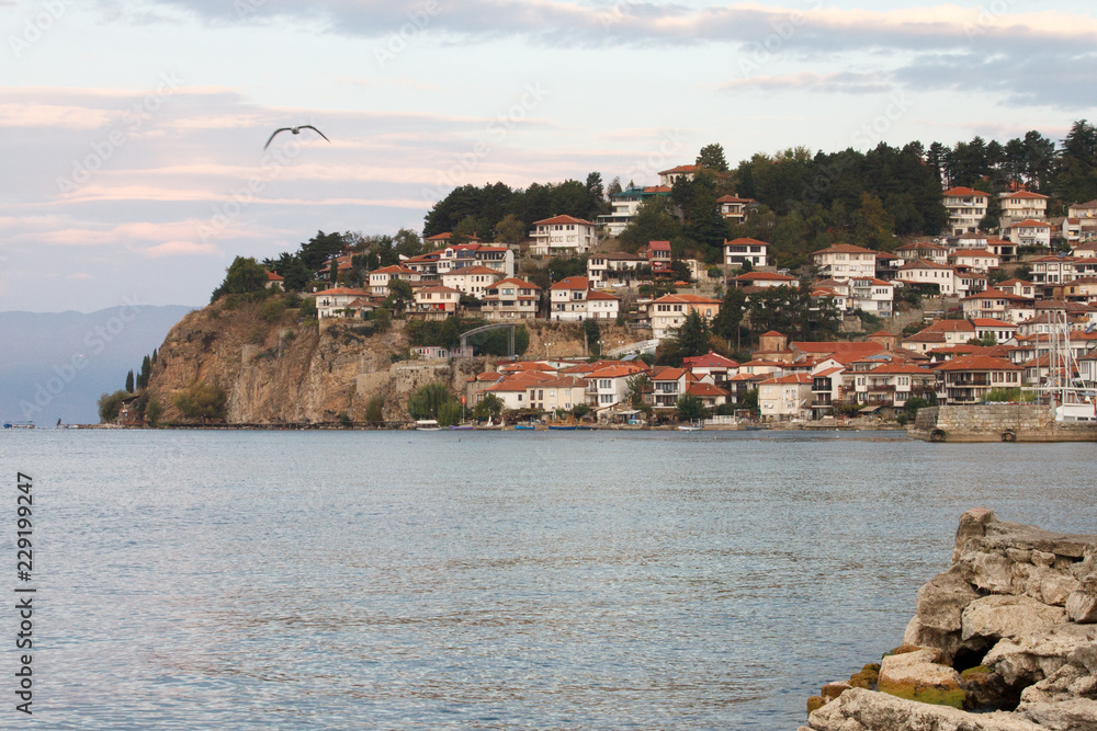 Ohrid view from the harbor, Republic of Macedonia
