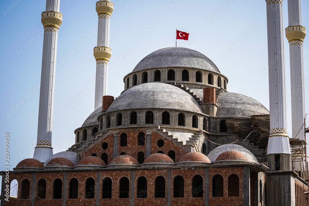 Obraz premium Muslim Mosque in Turkey in the city Adana and Mersin