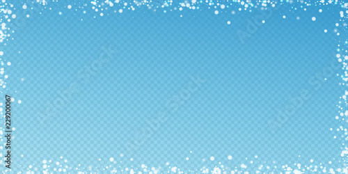 Beautiful falling snow Christmas background. Subtl