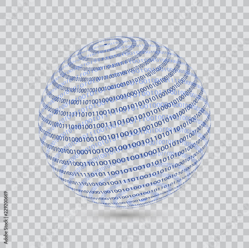 3d sphere code binary.