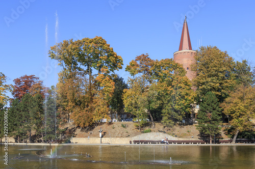 Autumn in Opole - Piastowska tower