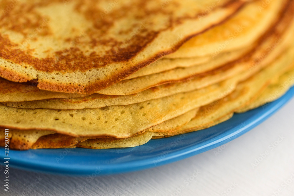 homemade pancakes on a plate