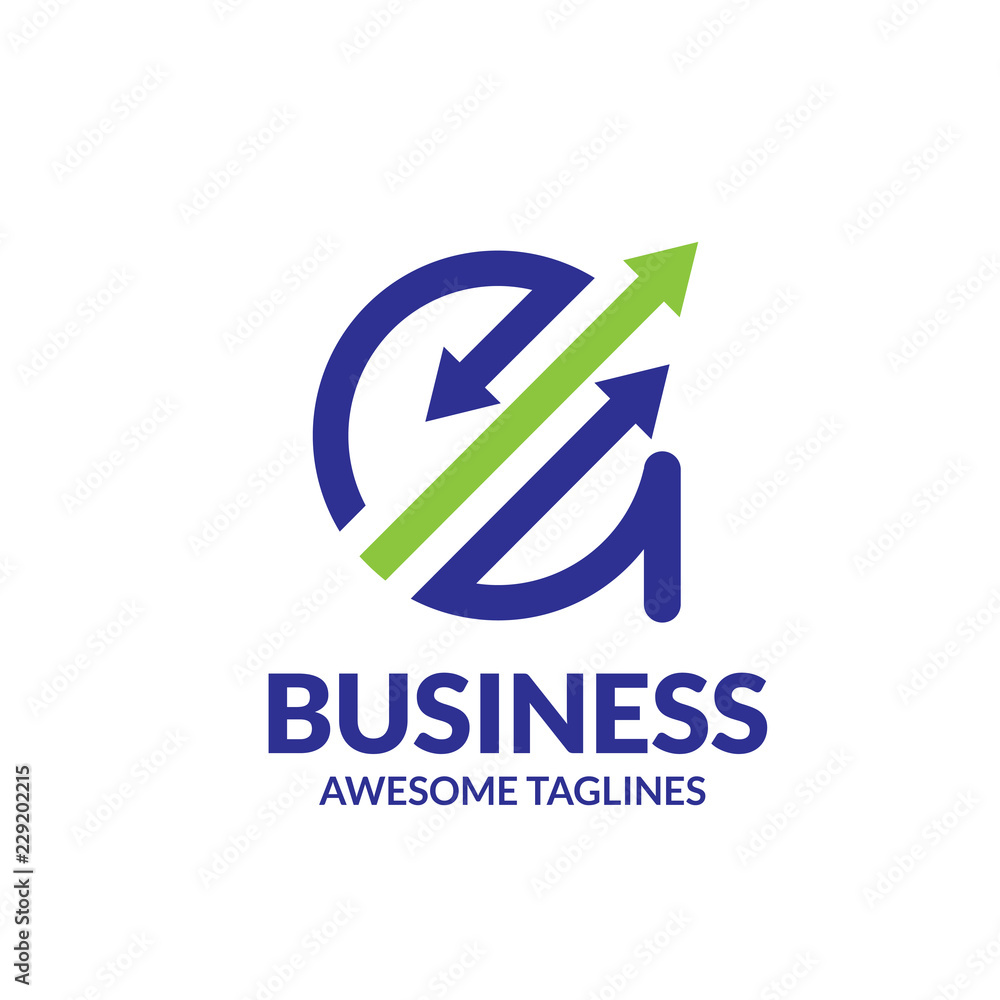 creative initial Letter A with Arrow Up color Logo Design Template Isolated creative initial Letter A with Arrow Up color Logo Design Template Isolated
