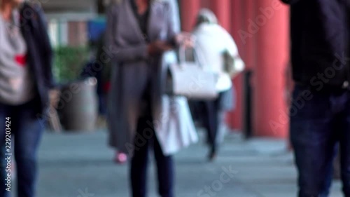 People shopping in Liverpool, Albert Dock area. October 2018