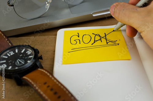 goal word change to go, keep your energy and compair with time photo