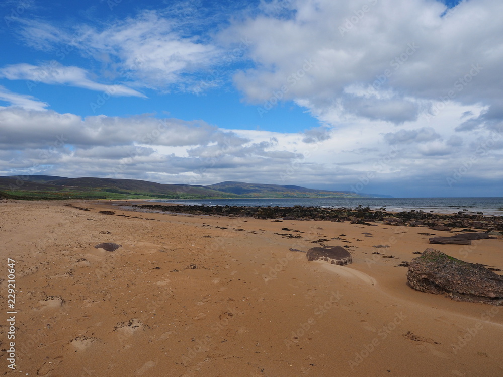 Brora beach Brora Sutherland Scotland Brora beach Brora Sutherland Scotland