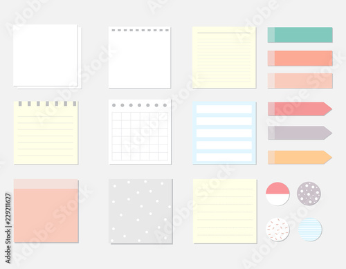 design elements for notebook, diary, stickers and other template.vector,illustration.