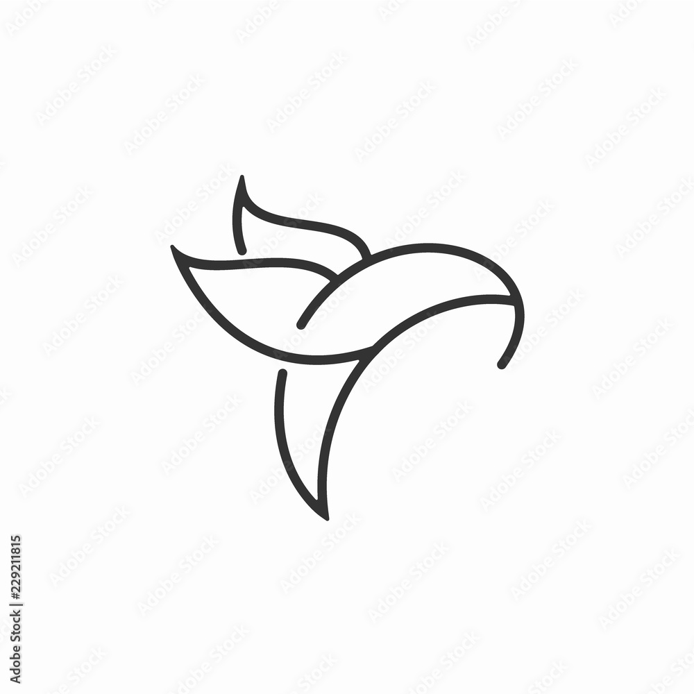 Fototapeta premium Minimalist Bird logo vector design